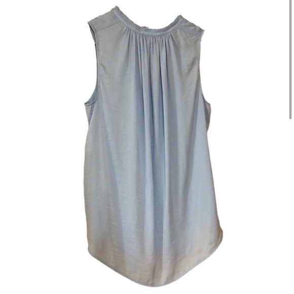 a.n.a A New Approach Blue Sleeveless Long Silky Top Tunic Sz XS - Picture 4 of 10